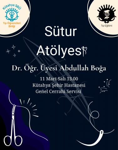 Etkinliğimiz için hazırladığımız afişimiz.