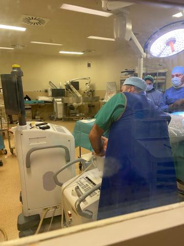 Etkinliğimize katılan bir öğrenci tarafından ameliyat esnasında çekilen fotoğraf