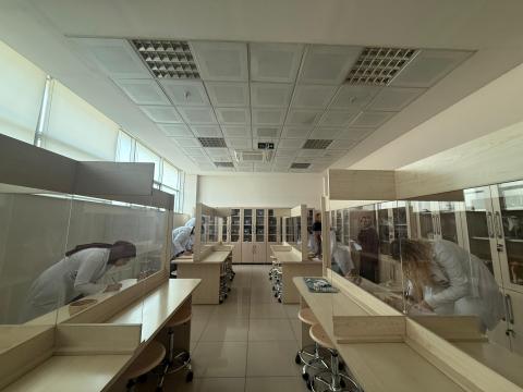 Öğrencilerin sınav provası anındaki görüntüsü