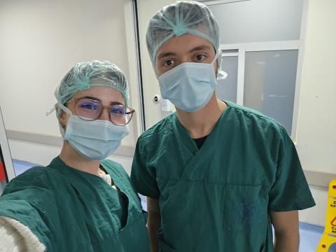 Ameliyathaneye hazırlık sürecinde çekindiğimiz fotoğraflar